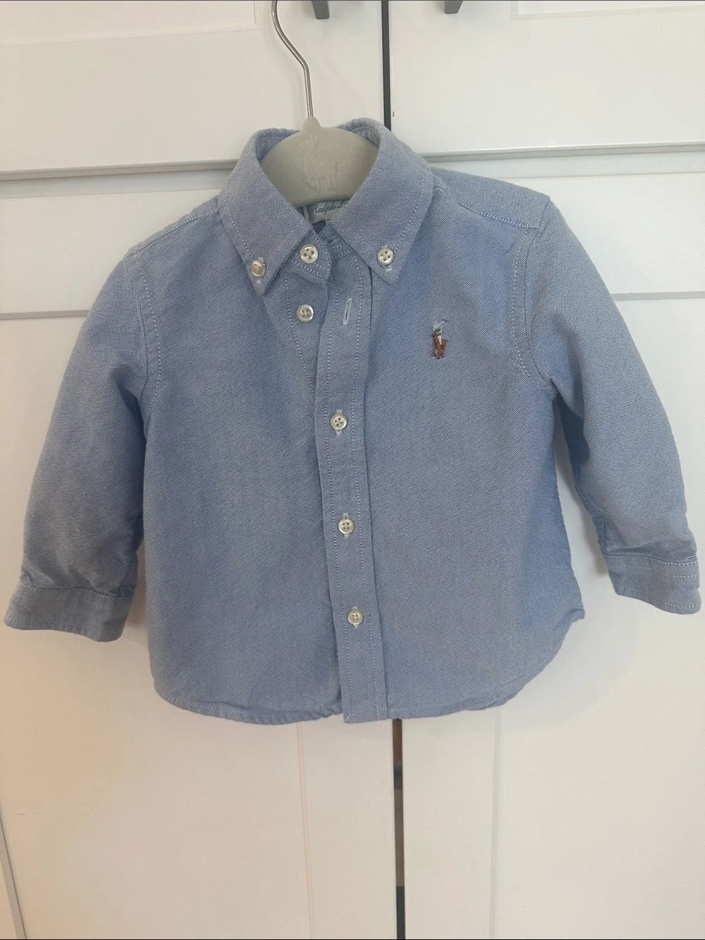 9M Ralph Lauren Light Blue Button-Down Toddler Shirt